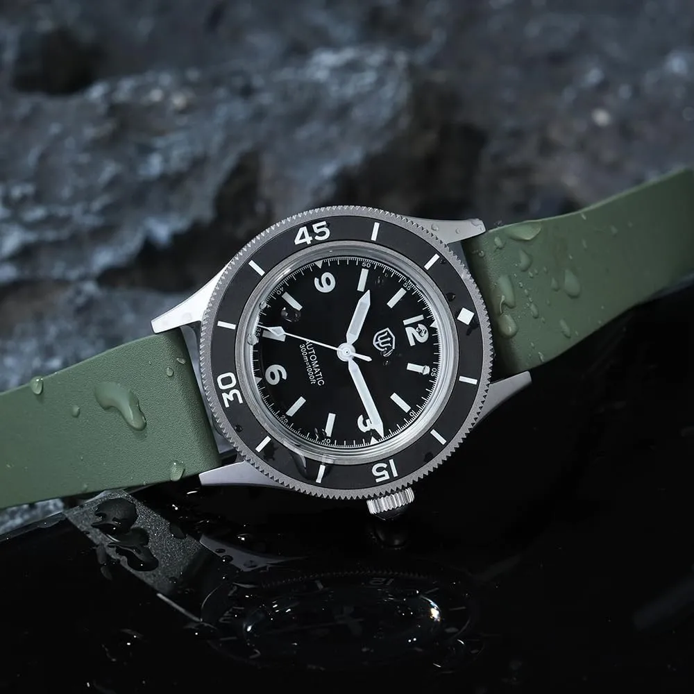 Women 18mm 19mm 20mm 21mm 22mm Fluororubber Watch Band with Spring preliterate mainland sheet Deployant Clasp, Cut to Size Fast Release FKM Rubber Watch Strap for Men 