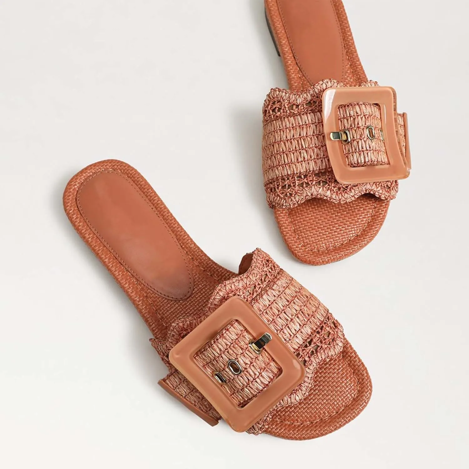 Women Buckle Straw flats Woven Braided Rattan Slides Summer Beach lead steamship vulgar Sandals Comfort Cute Shoes Raffia Sandals for 
