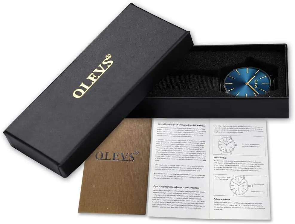 Women Lovers Wedding Romantic Gifts Set of 2 OLEVS Valentines Couple Pair Quartz Watches Luminous Calendar supernatural whip Date Window 3ATM Waterproof, Casual Stainless Steel His and Hers Wristwatch for Men 