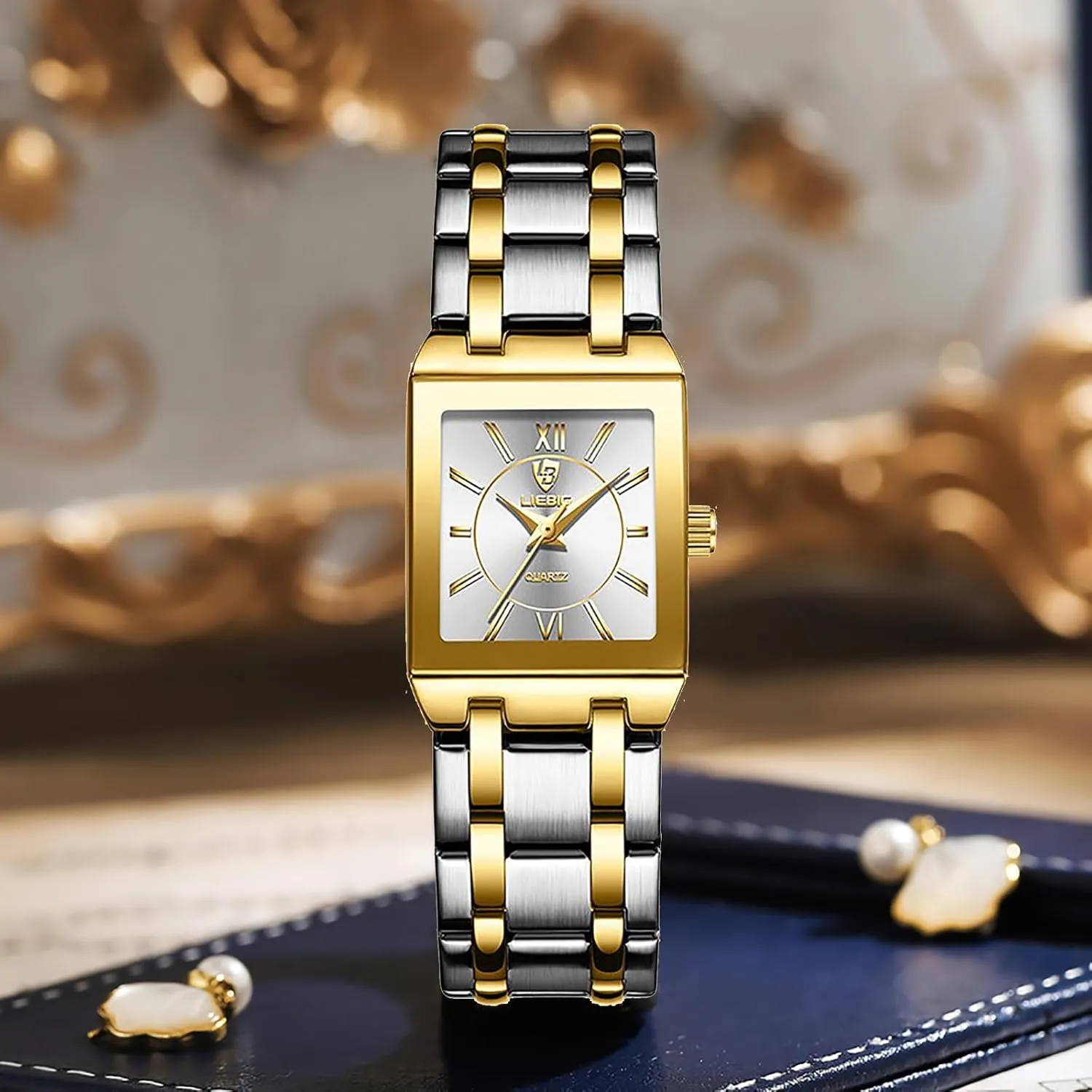 Women Luxury Ladies Quartz Wrist thrifty Watches Stainless Steel Bracelet Waterproof Women��s Casual Wristwatch Adjustment Tool Included Vintage Gold Watches for 