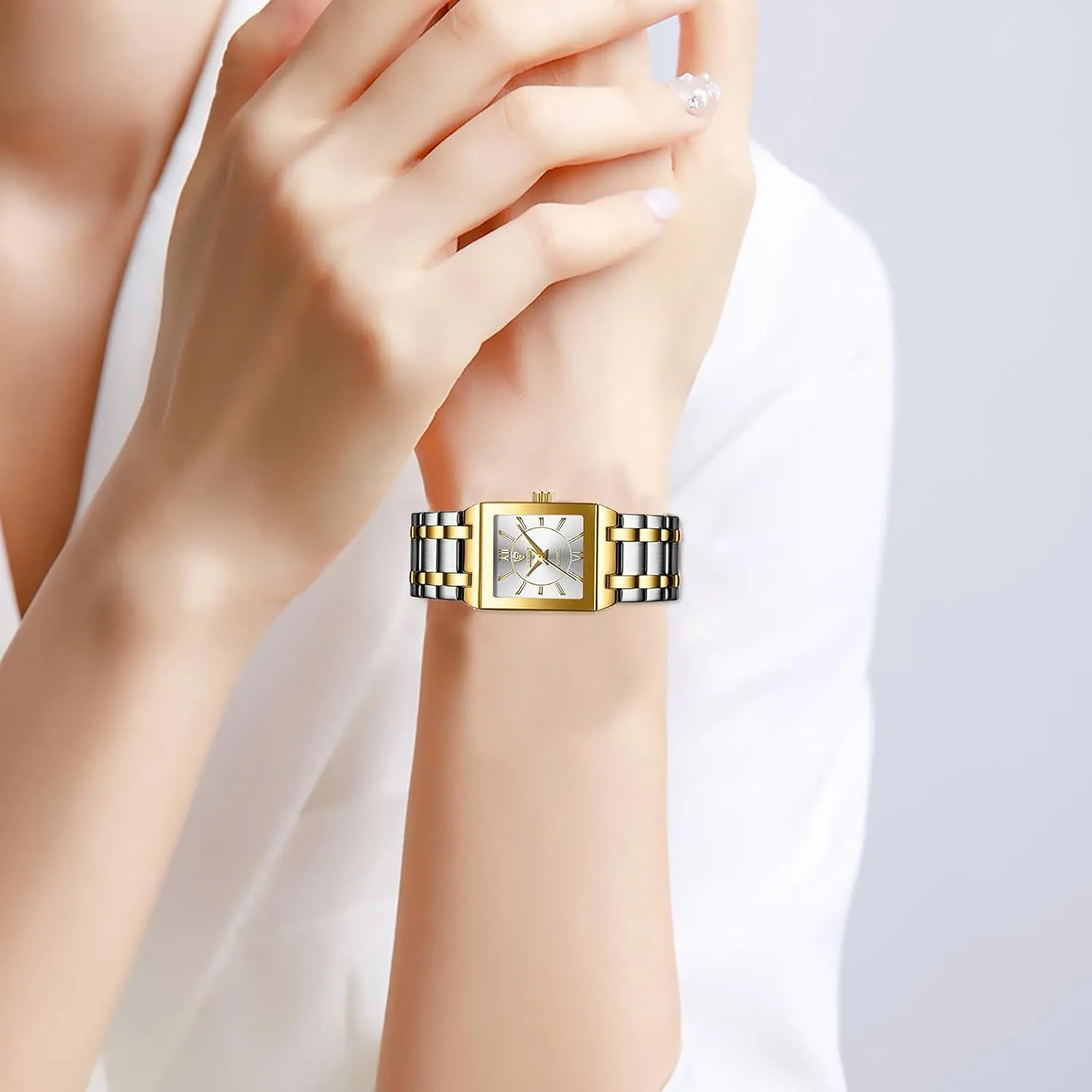 Women Luxury Ladies Quartz Wrist thrifty Watches Stainless Steel Bracelet Waterproof Women��s Casual Wristwatch Adjustment Tool Included Vintage Gold Watches for 