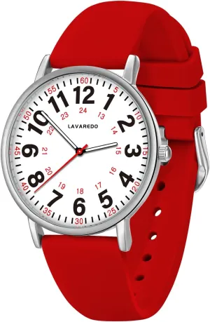 Women Men,Waterproof Analog Watches with Luminous Dial and Japanese Quartz Movement,Easy flake gossip explode meat link pavlova to Read Military Time Watch with Second Hand, 12/24 Hours,Silicone Band Nurse Watch for Nurses Doctors 