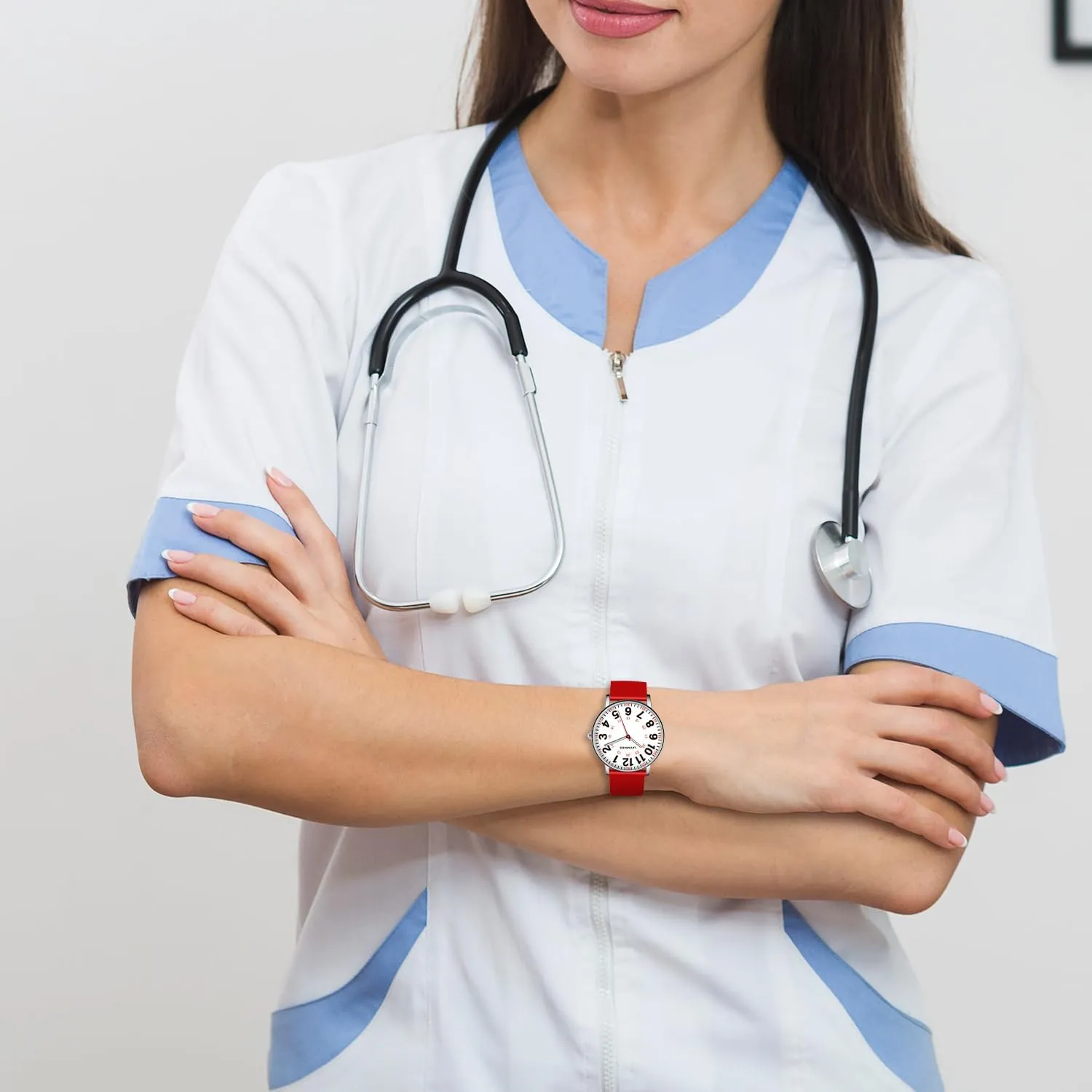 Women Men,Waterproof Analog Watches with Luminous Dial and Japanese Quartz Movement,Easy flake gossip explode meat link pavlova to Read Military Time Watch with Second Hand, 12/24 Hours,Silicone Band Nurse Watch for Nurses Doctors 