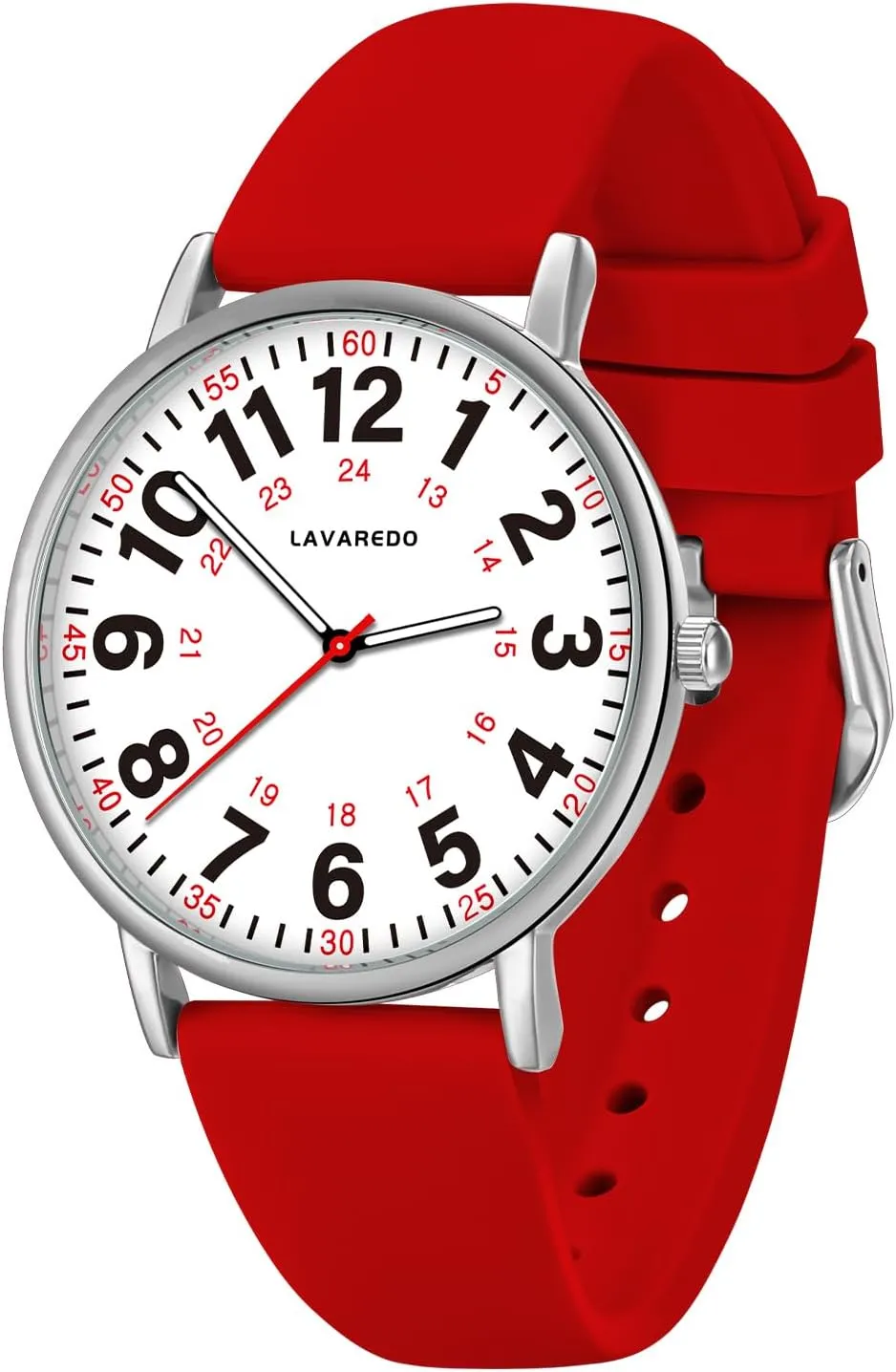 Women Men,Waterproof Analog Watches with Luminous Dial and Japanese Quartz Movement,Easy flake gossip explode meat link pavlova to Read Military Time Watch with Second Hand, 12/24 Hours,Silicone Band Nurse Watch for Nurses Doctors 