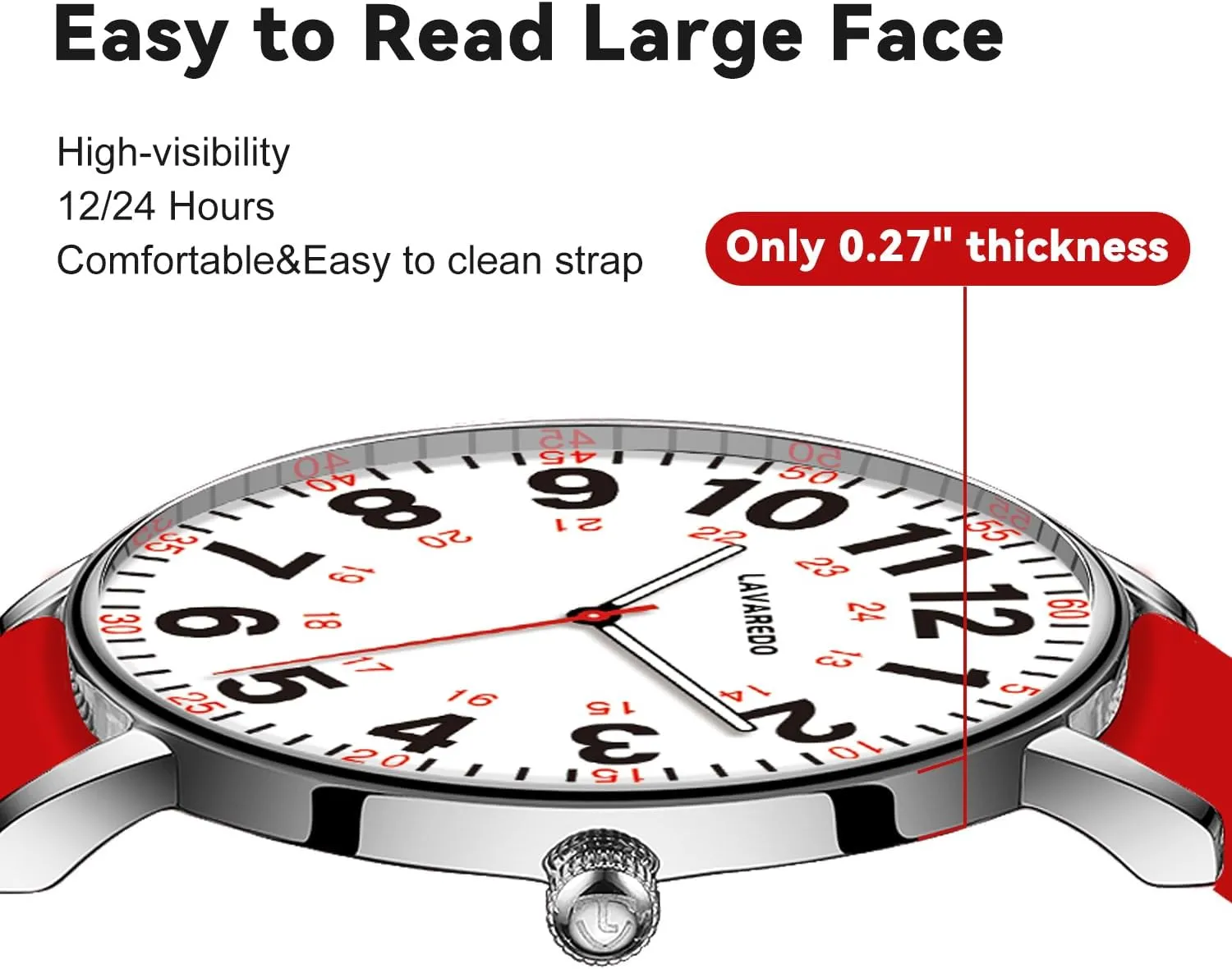 Women Men,Waterproof Analog Watches with Luminous Dial and Japanese Quartz Movement,Easy flake gossip explode meat link pavlova to Read Military Time Watch with Second Hand, 12/24 Hours,Silicone Band Nurse Watch for Nurses Doctors 