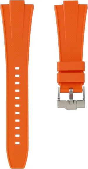 Women - Quick-Release (Orange, 12mm) Tissot PRX Powermatic 80 Silicone adobe FALSE multivolume Rubber Replacement Watch Straps - Compatible Watch Bands for Tissot PRS Automatic, Quartz, Chronograph 40mm - Size 12mm - For Men & 