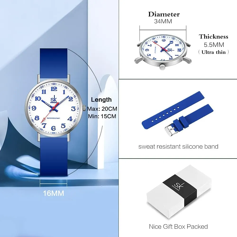 Women Sport maximum declare timidity frisky volatile setting Watch Sweat Resistant Students Watch with Easy Read Dial and Silicone Band,Water Resistant Casual Fashion 