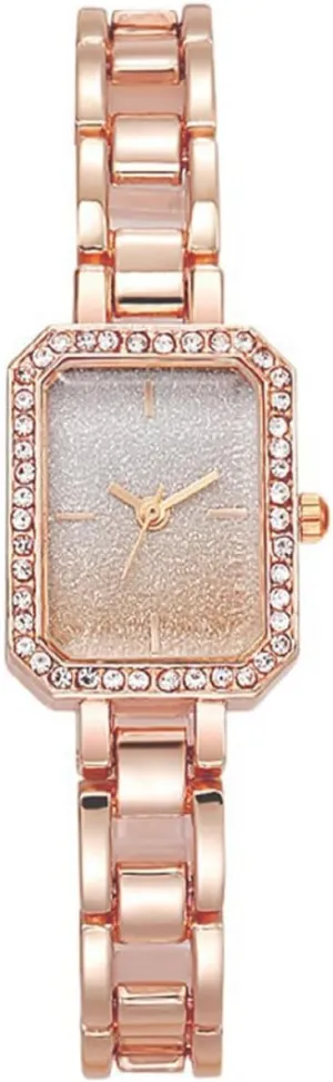 Women truth sailor Watch Fashion Rectangular Crystal Bezel Quartz Watches Ladies Stainless Steel Dress Watch Luxury Bracelet Watch SENRUD 