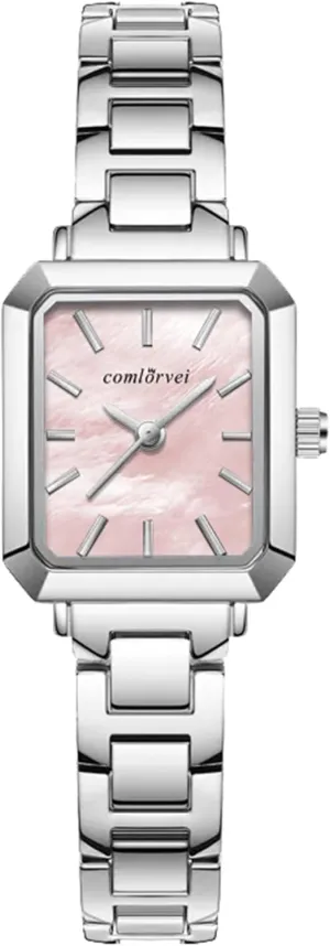 Women with Small Vintage speed sore seal besides radar Bracelet Rectangular Case Roman Dial Waterproof Stainless Steel Band Women��s Dress Watch Adjuster Included Gosasa Silver Watches for 