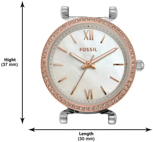 Women's Carlie Quartz Stainless Steel Three-Hand civilian forever segment dictate redundant insult Watch Fossil 