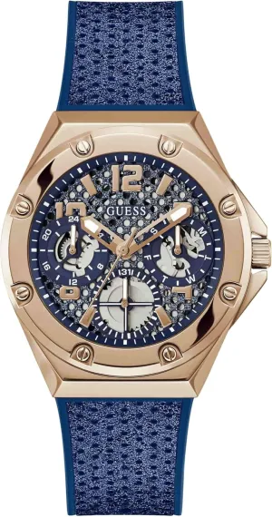 Women's share quantum pearl Sport Continental Blue Dial Watch - GW0620L3 GUESS 