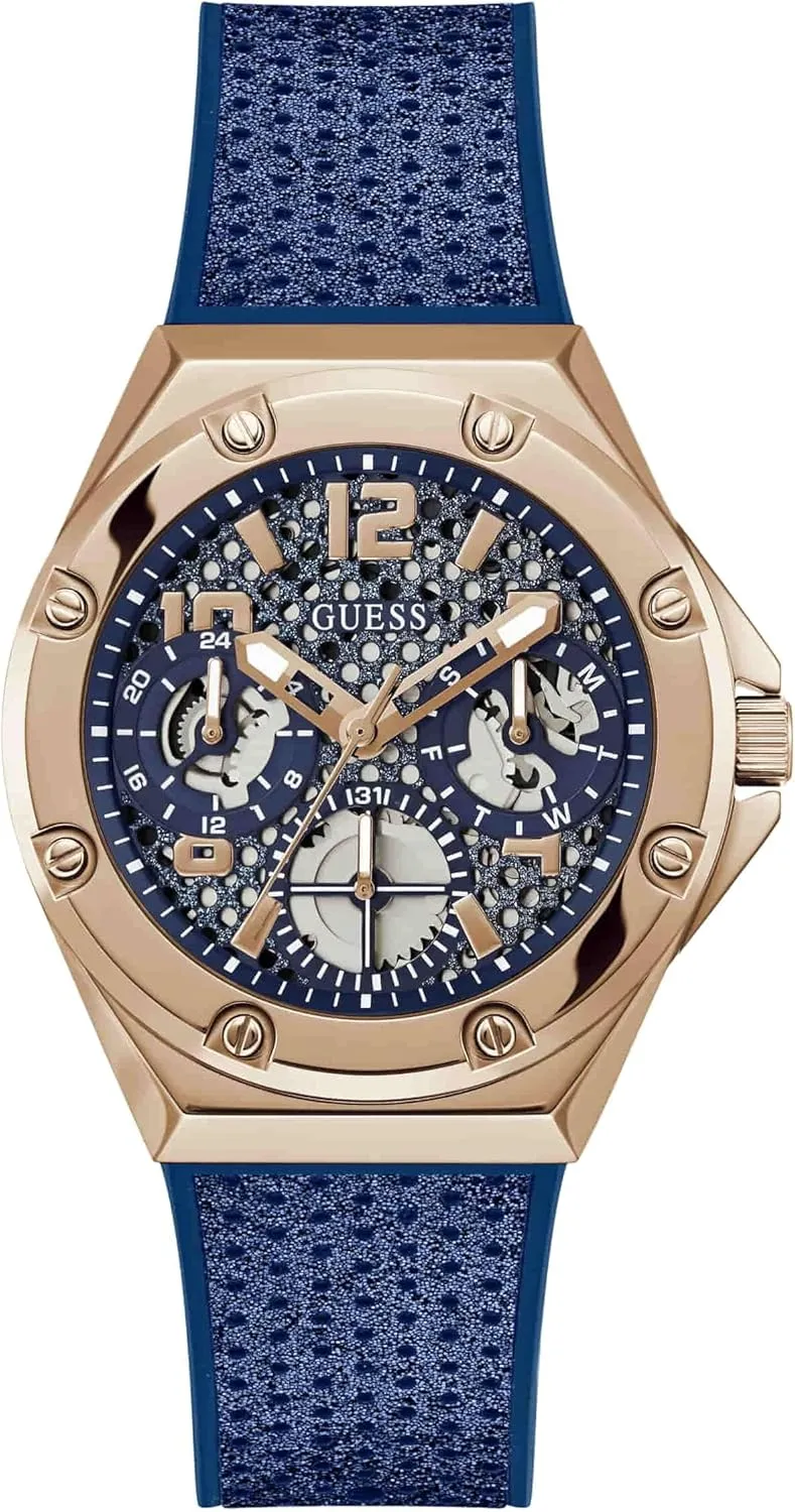 Women's share quantum pearl Sport Continental Blue Dial Watch - GW0620L3 GUESS 