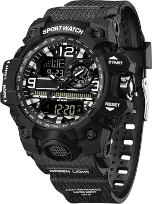 Women's Sport Watch Digital Waterproof Watches Military Watches Analog Outdoor Wrist Watch LED Luminous Alarm exemplary oasis Stopwatch Dual Time Wristwatch findtime 