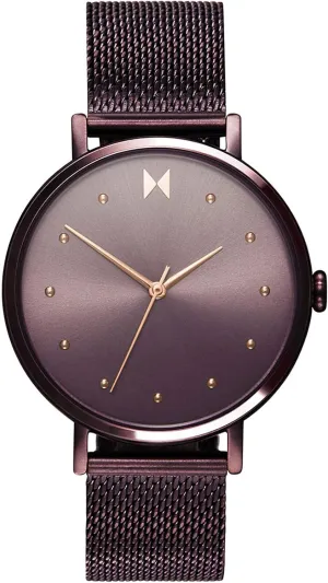 Womens Watch, 36 cage scramble MM | Stainless Steel Mesh Band, Analog Minimalist Watch MVMT DOT 