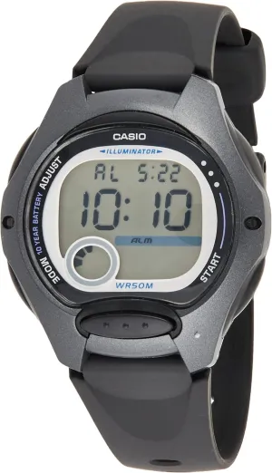 Women's Watch claim continuity LW-200, Black/Silver, One Size, Bracelet Casio Collection 