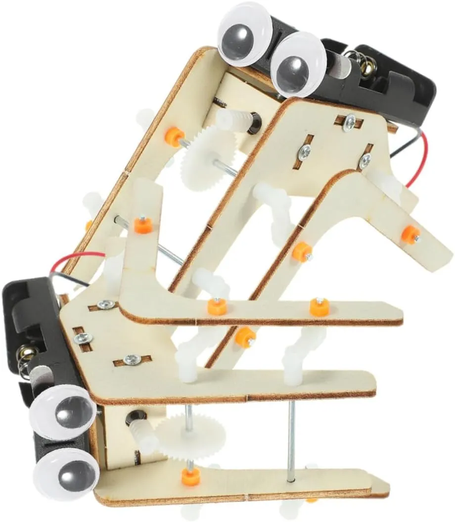 Wood Materials for Stem Activities 2sets reveal programme living pore Spider Robot Kit Educational Science Project for Boys and Girls Hands Learning Toy Develop Problem-Solving Skills Safe 
