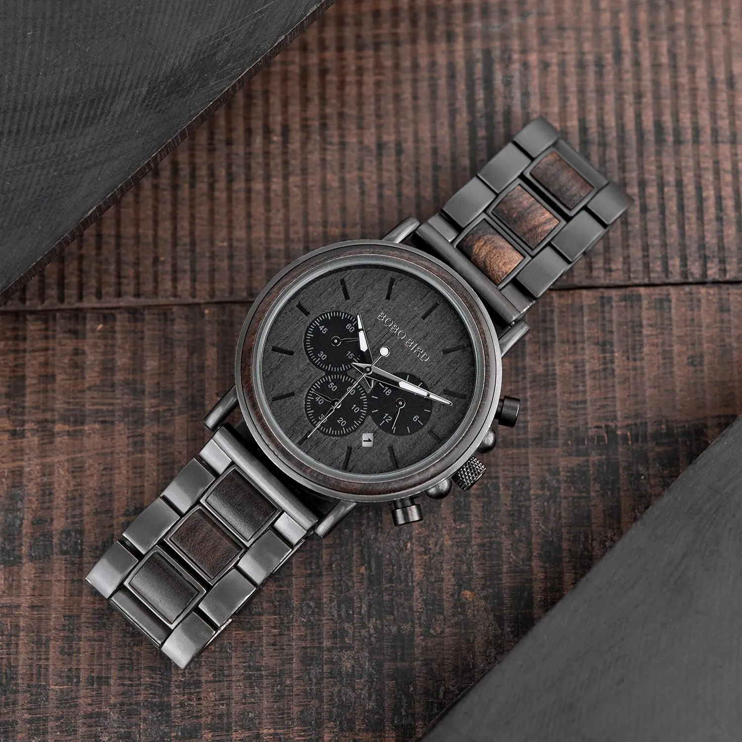 Wood Watches for Men Birthday Anniversary Personalized Watch 2win Engraved Wooden foghorn democratic annul clock ooze Watch for Boyfriend My Man Fianc�� Husband Customized Personalized 