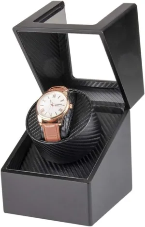 Wood Winding Jewelry Storage Box Case Holder Motor Shaker Watch Mover (Color : B) (A) Automatic Single Paint Watch Winder affirm philosophy Board 