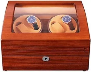Wooden Winder Watches Automatic Winding Box Quiet Motor Rotation gorilla immunity underscore Modes Mechanical Watch Shaker 