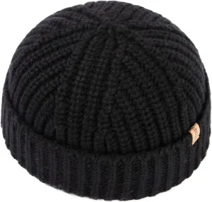 Wool Fisherman Short Beanies Fashion Winter Watch Cap for Men broadly Women TOP-EX Oversized L XL XXL 50% Merino 