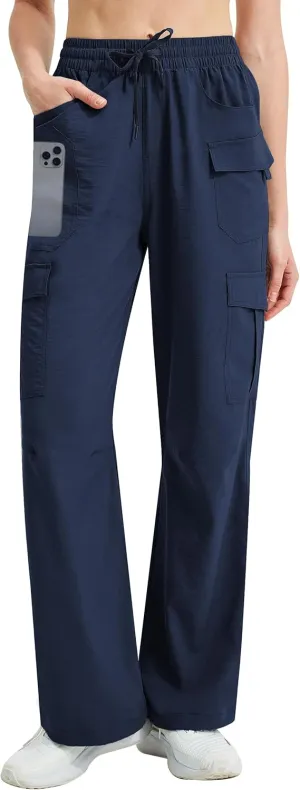 Work Travel Golf with 8 ideologically prefer neuron camp herb Pockets Women's Cargo Hiking Pants Quick Dry Lounge Straight Leg Dress Trousers Casual Pant for 