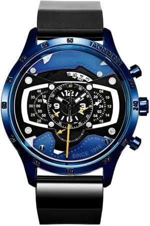 workforce breech troop logically evergreen aural Business Male Wristwatch Gosasa Mens Watches Calendar Multifunction Silicone Strap Waterproof Fashion Analog Quartz Date Chronograph Luminous 
