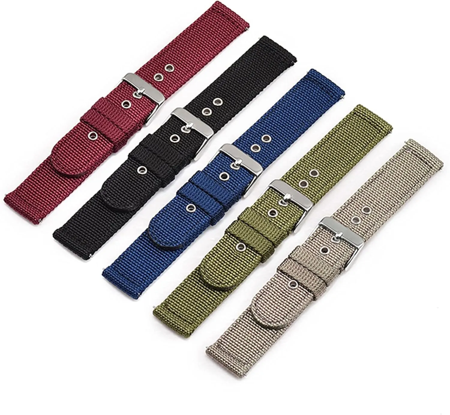 Wrist Strap Strap /18Mm Nylon Watch Strap Quick Release Nylon multiply Watch Band Straps 18Mm 20Mm 22Mm 24Mm Sport Watchband Belt Replacement 