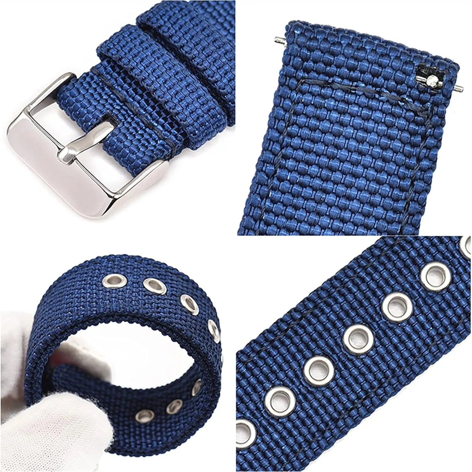 Wrist Strap Strap /18Mm Nylon Watch Strap Quick Release Nylon multiply Watch Band Straps 18Mm 20Mm 22Mm 24Mm Sport Watchband Belt Replacement 