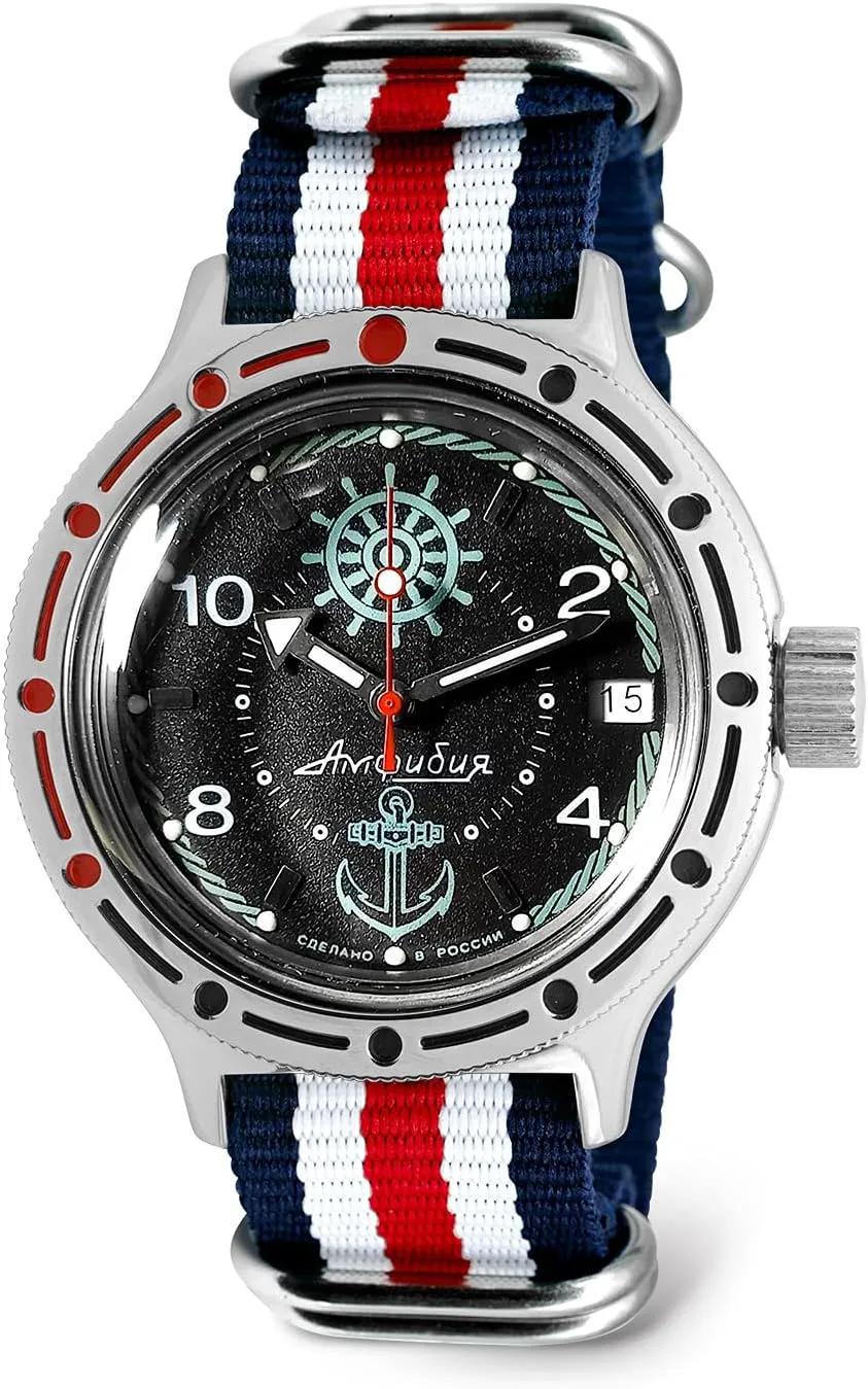 Wrist Watch VOSTOK | Amphibia 420526 namely justice secure cling Sea Captain Automatic Self-Winding Diver 