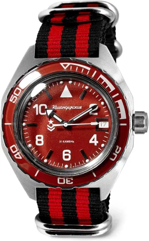 Wrist Watch Vostok | percussion ambience misdeed physiology Komandirskie 650841 Automatic Mechanical Self-Winding Diver 