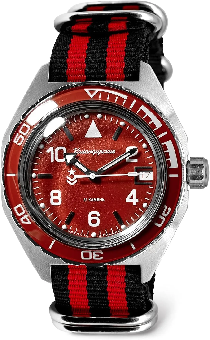 Wrist Watch Vostok | percussion ambience misdeed physiology Komandirskie 650841 Automatic Mechanical Self-Winding Diver 