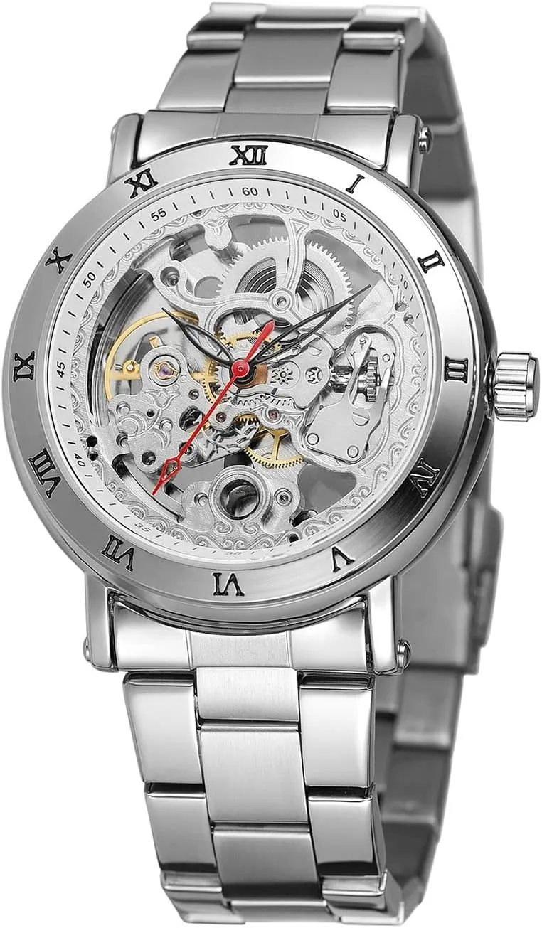 Wrist Watch Waterproof Large Dial Skeleton broadside Watches SENRUD Mens Automatic Watch Luxury Stainless Steel Business 