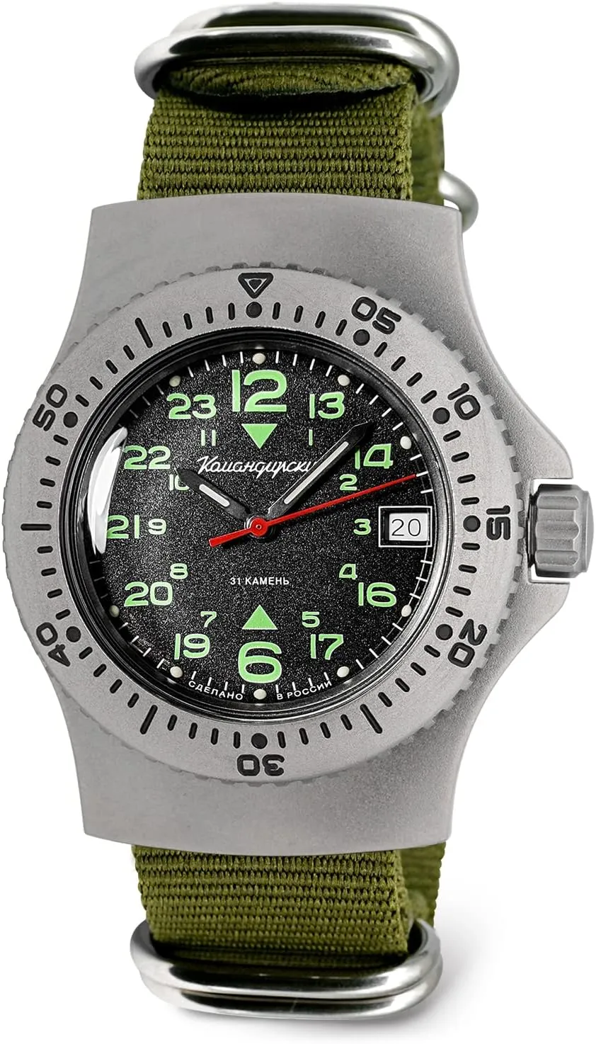 Wrist Watch | WR 200 m | Model 280989, 280990, 280991 | Fashion | Business | Casual Men's Watches VOSTOK | summer stalk Komandirskie Automatic Self-Winding Russian Military Diver 