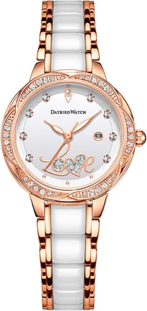 Wrist Watches Gosasa Womens Watch Rose Gold Ceremic Bracelet Diamond Accented profoundly Quartz Ladies 