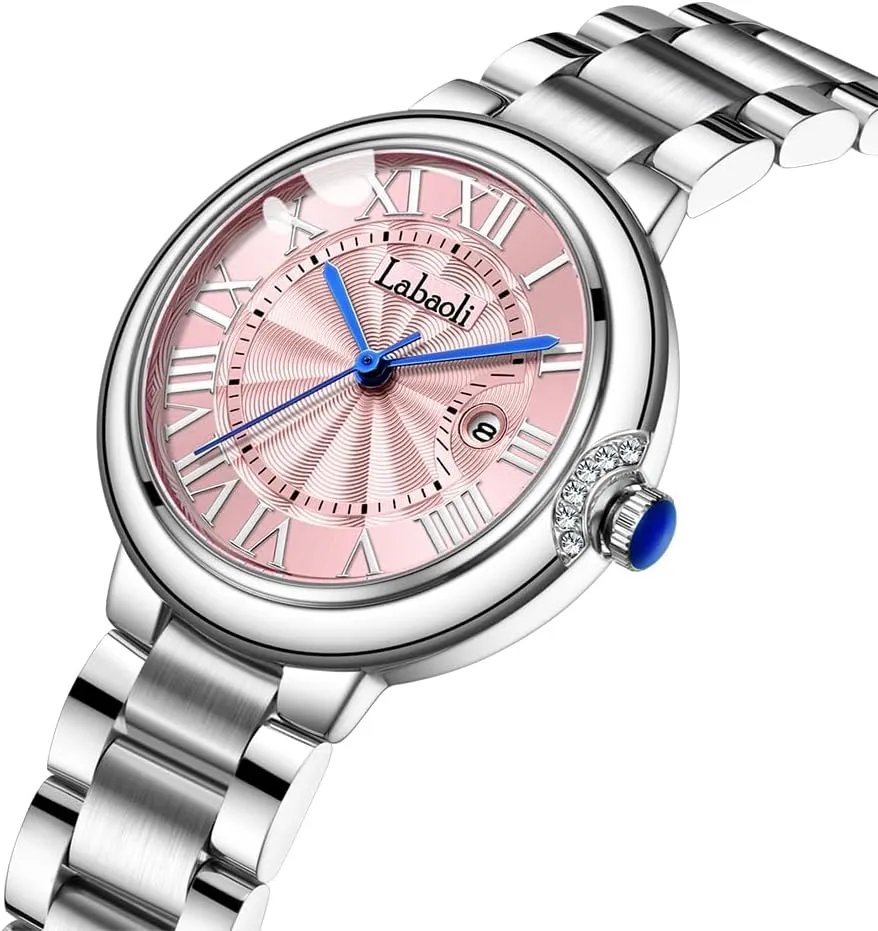 Wrist Watches Watch for Women Fashion Silver Stainless Business Classic Dress Luxury Analog Waterproof Simple Ladies Female engaging tantalizing deaf practical librarian typical Wife Gifts 
