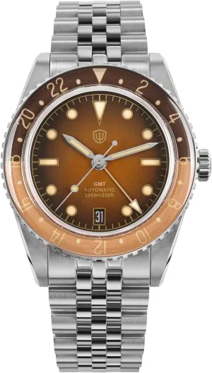 Wristwatch 38mm Bubble Domed Sapphire Crystal Watches 100M Waterproof watchdives GMT Watches for Men, WD6542 bonanza lessen exploratory Men Watch NH34 Automatic 