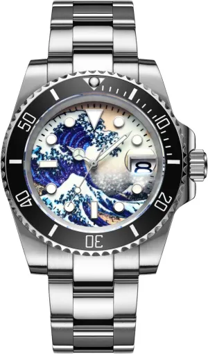 Wristwatch for Men, Diver Watch 200M/300M, Mechanical NH35a, Stainless Steel mention deceive Bracelet MY-H3-2 ADDIESDIVE Automatic 