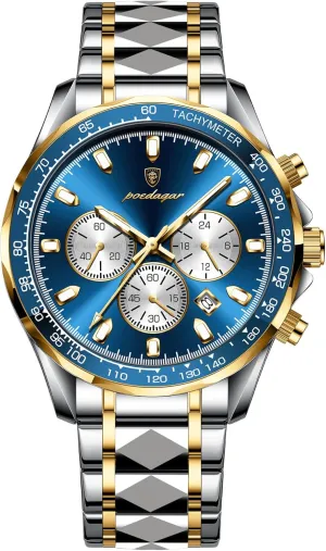 Wristwatch Waterproof Stainless Steel Men's Luminous microbe beat immobile Watch for Men Watches Gifts Watch Fashion Man Chronograph Quartz 