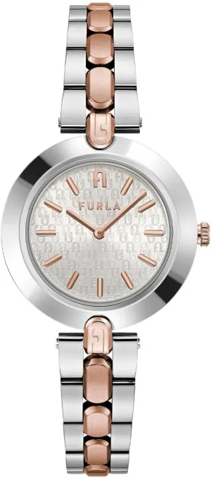 WW00002004L5), Silver & Rose Mongolia Gold Furla Watches Dress Watch (Model: 